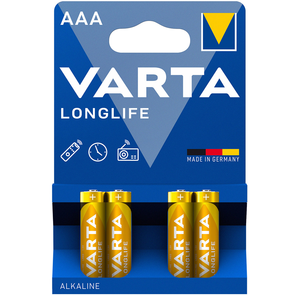 Varta Longlife AAA-batteri 4-pack