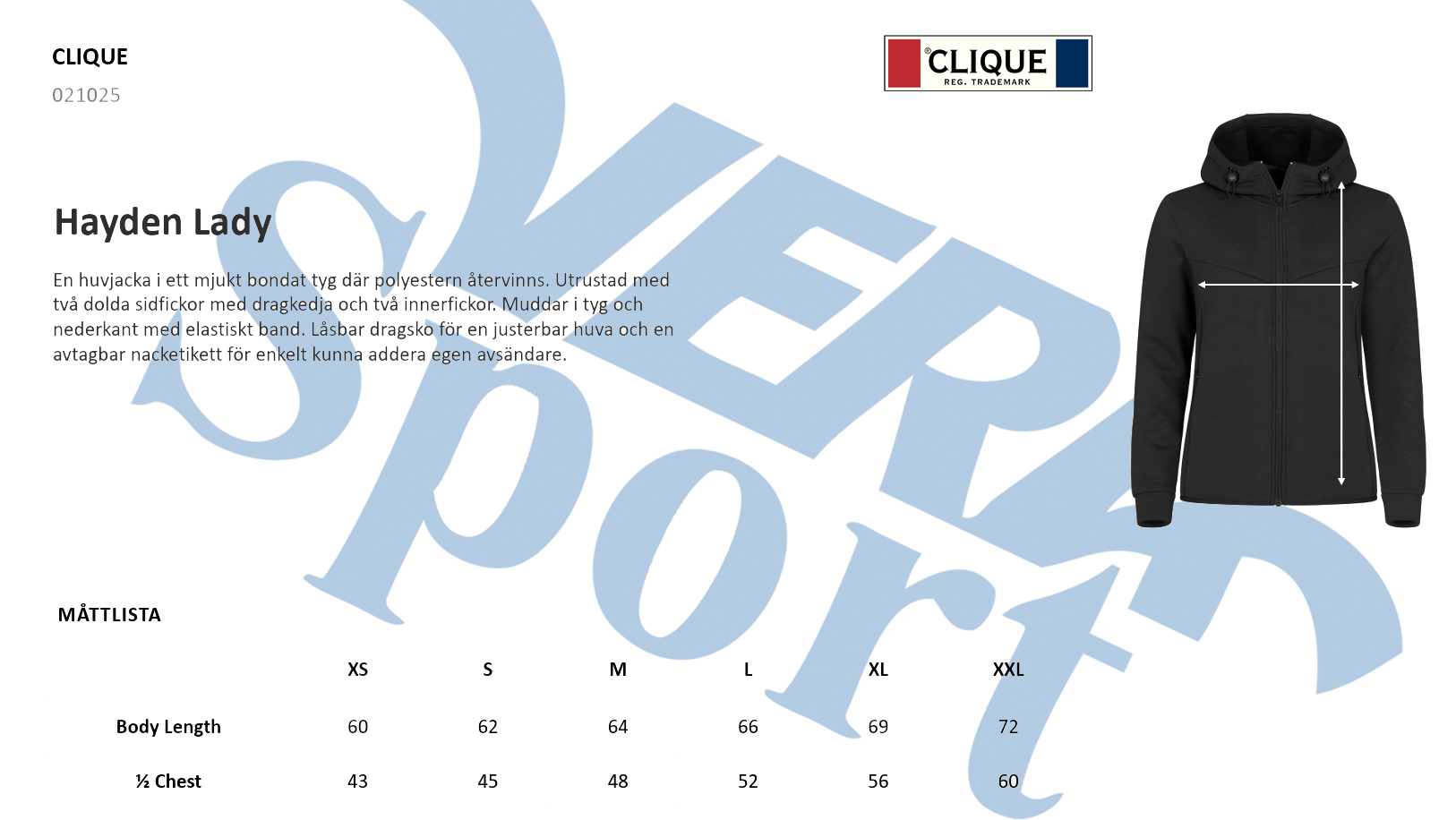 Clique Hayden Hoody, Dam - 3