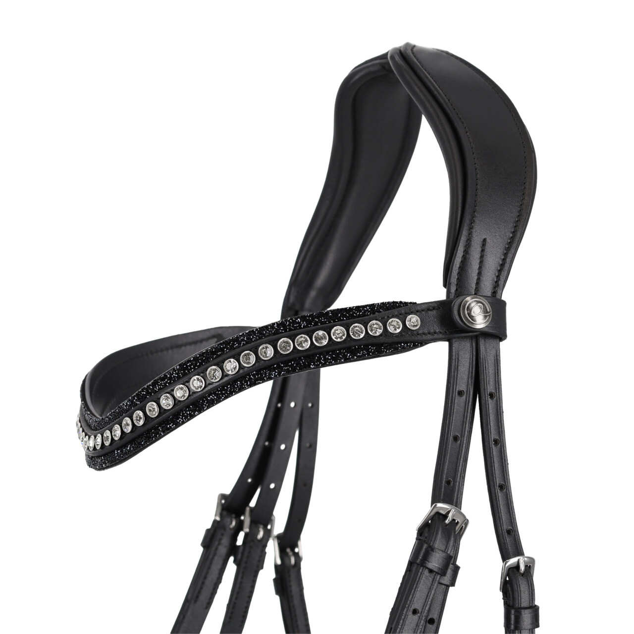 QHP Skye Bridle - Black - anatomical