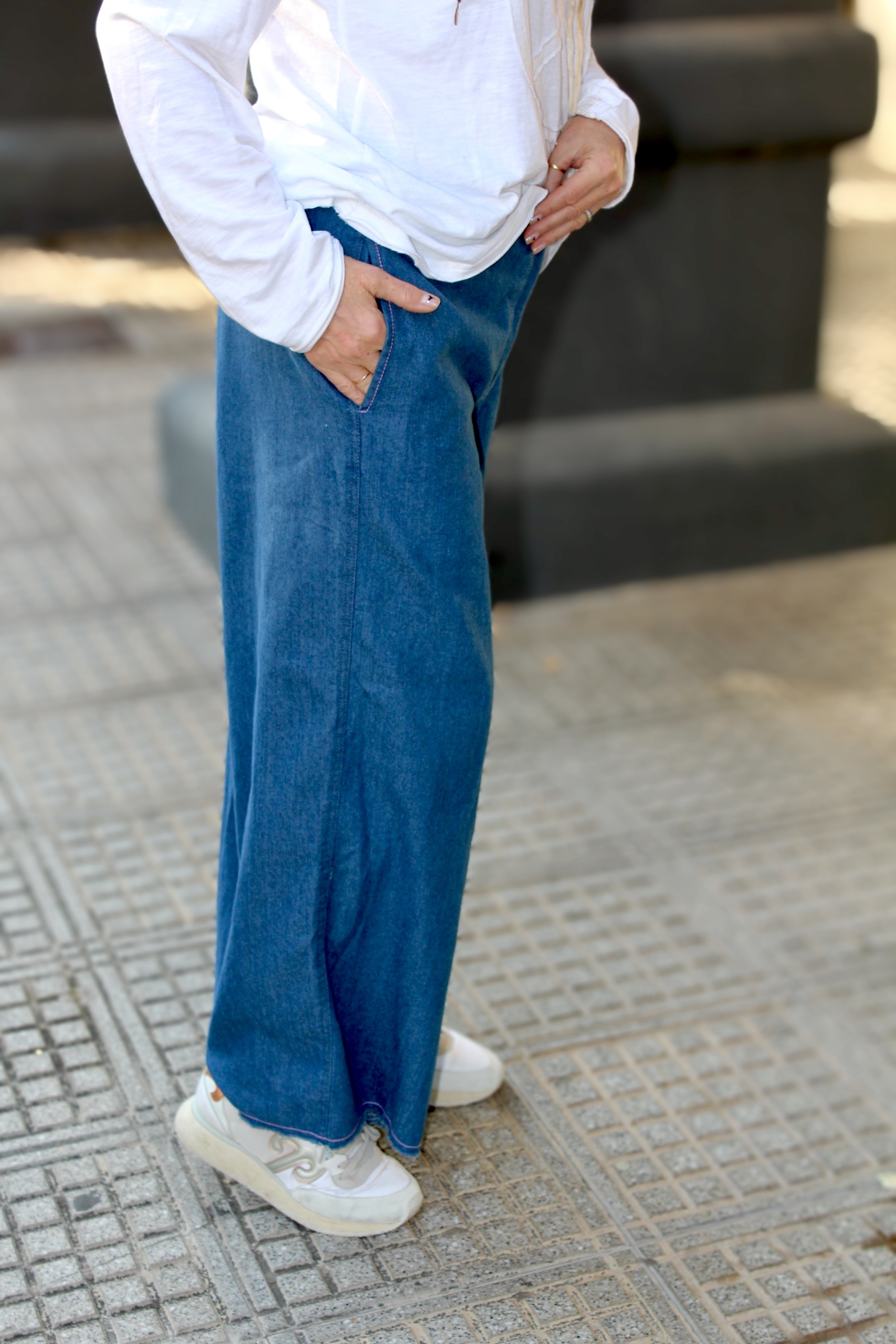 DAKOTA COTTON DENIM PANT  - 7