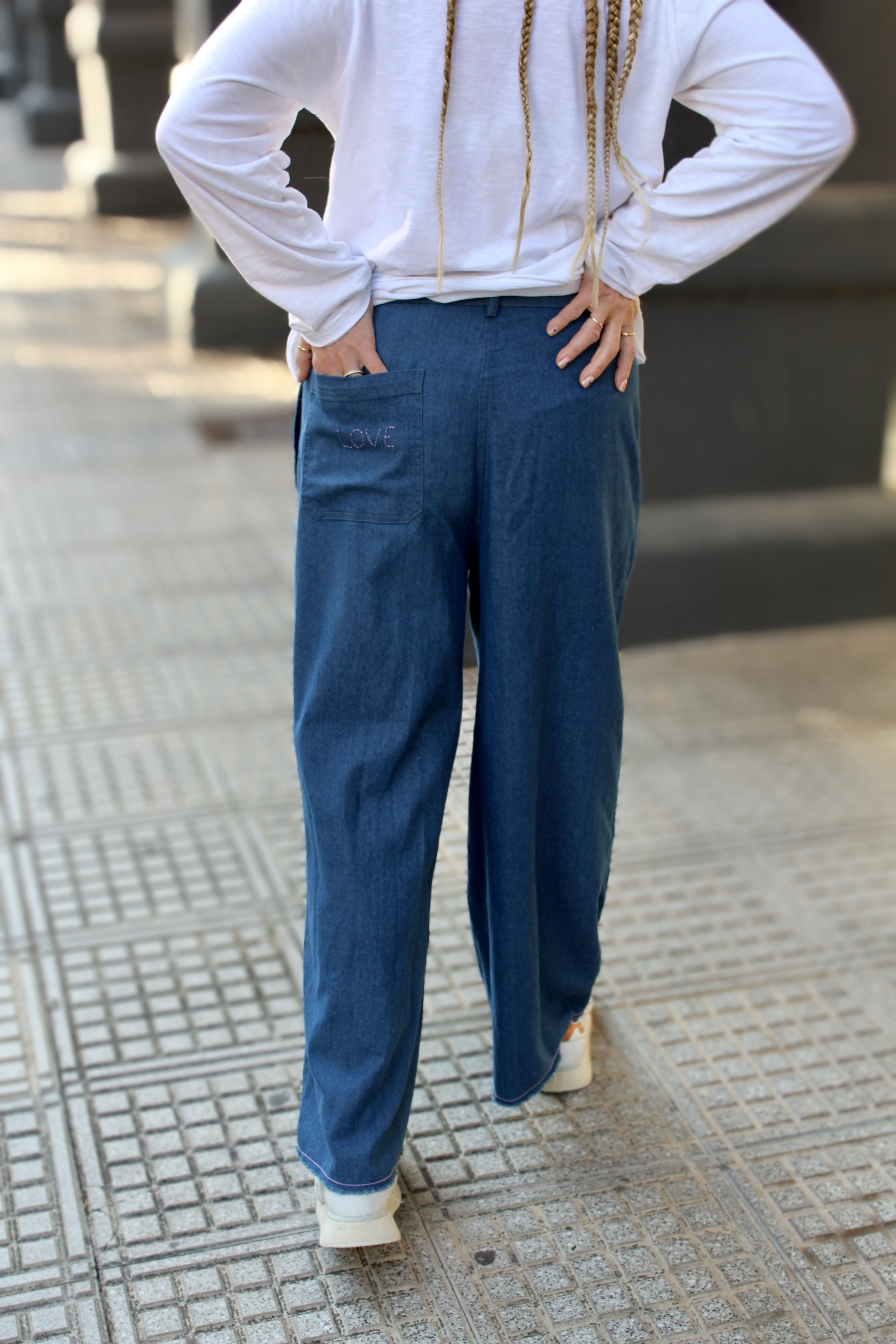 DAKOTA COTTON DENIM PANT  - 8