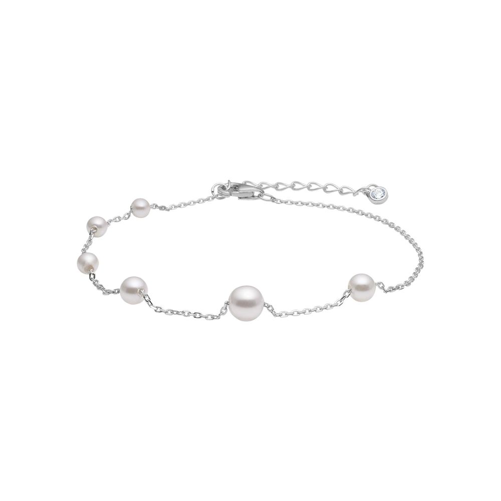 Joanli Nor Rachelnor armband med pärlor silver