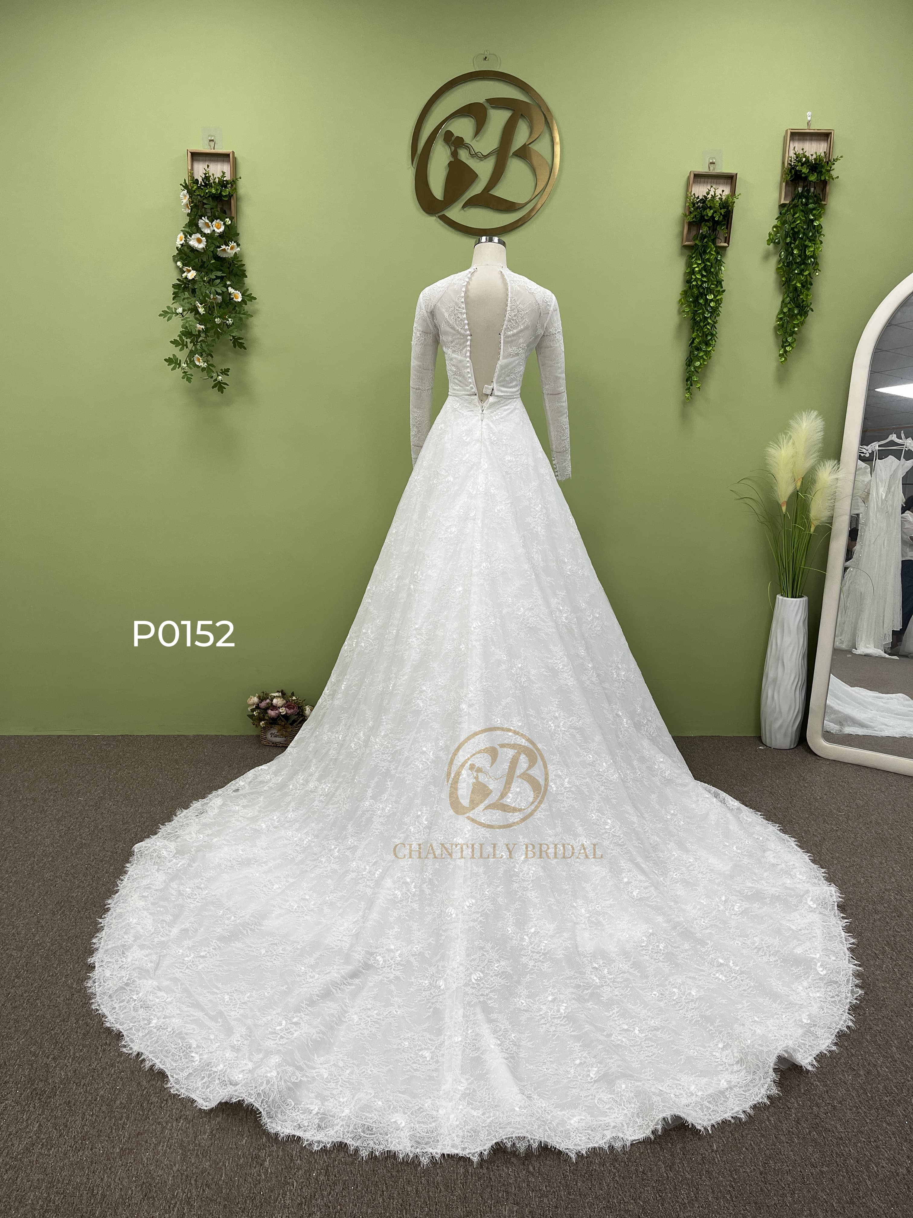 Chantilly Bridal  P0152 löstagbar kjol - 4