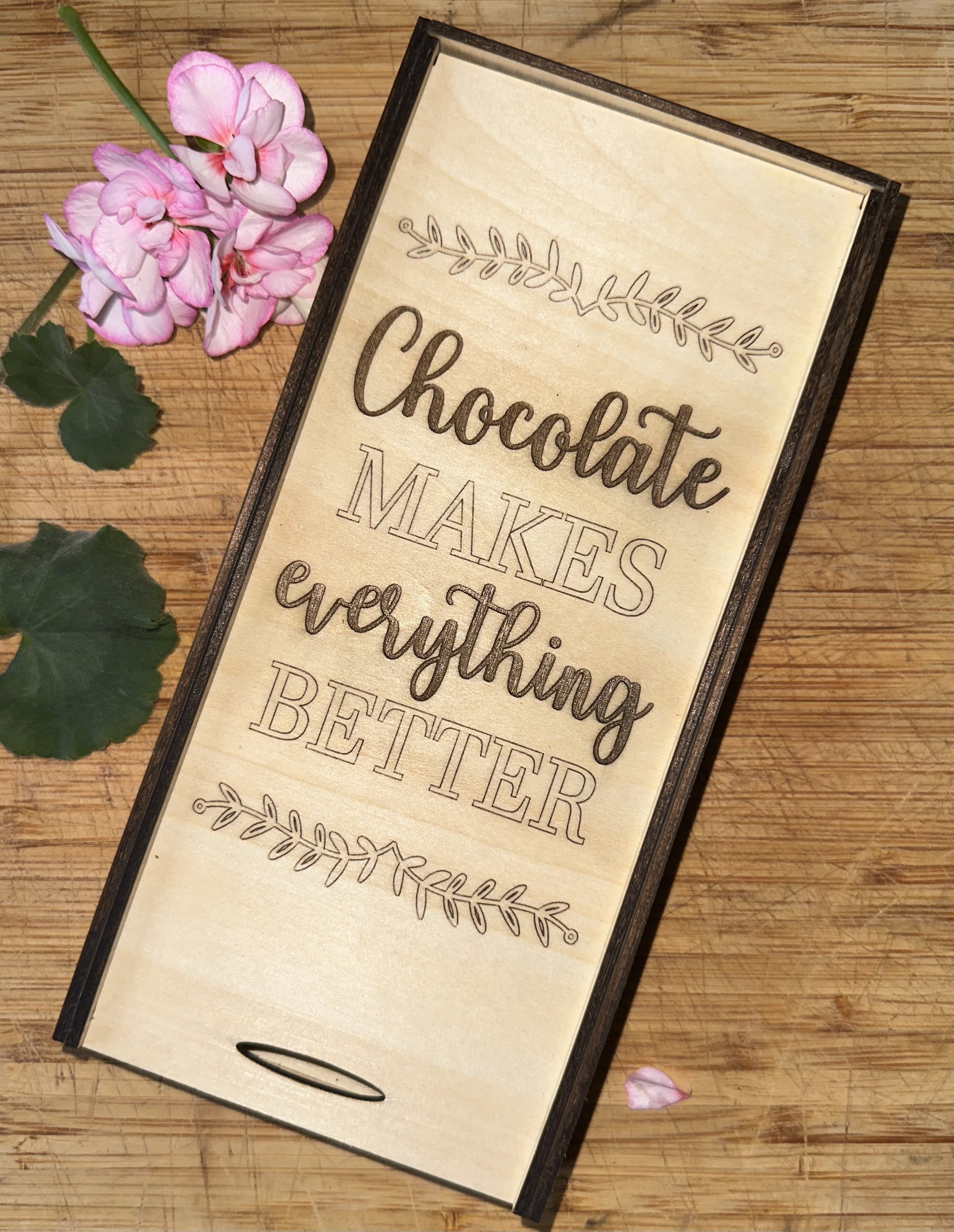 Chokladbox "Chocolate makes..."