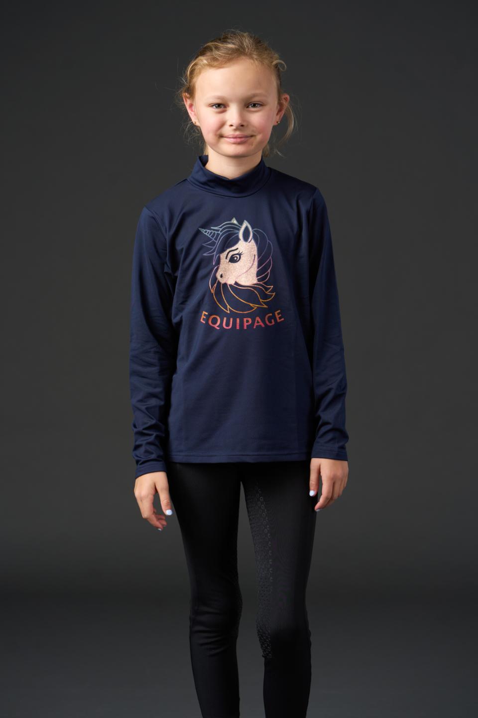 Equipage Junior Vella Enhörning Tröja - Navy (92)
