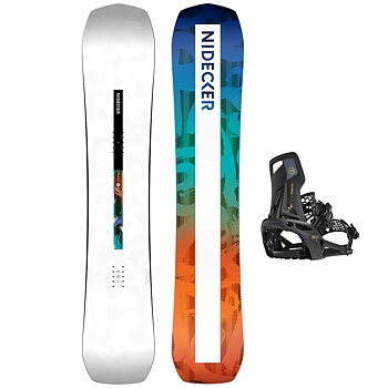 Nidecker Snowboardpaket - Escape 152 + Supermatic OG Black L