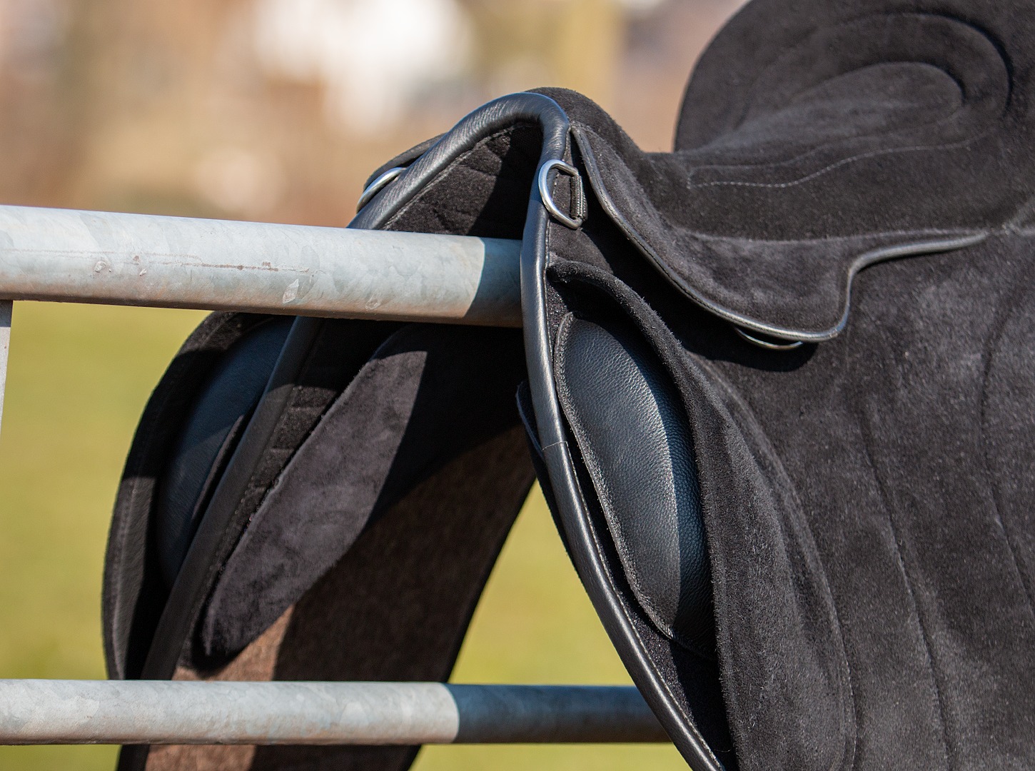 EDIX® Union, ridpad / barbackasadel, mocka, svart - 3
