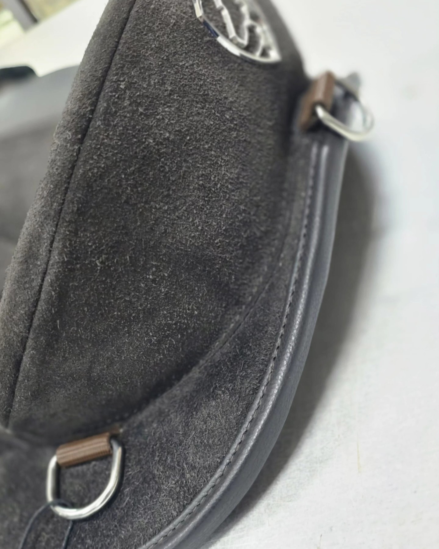 EDIX® Union, ridpad / barbackasadel, mocka, svart - 4