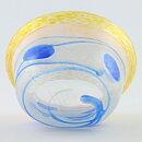 Bertil Vallien (Galaxy Blue 1982) Oval Bowl with Blue Abstract Decor 14/9 cm (2)