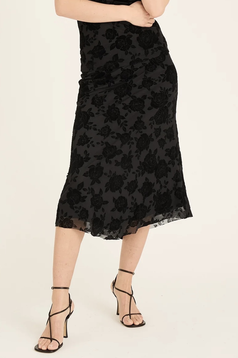 A-View - Claudine Skirt Black