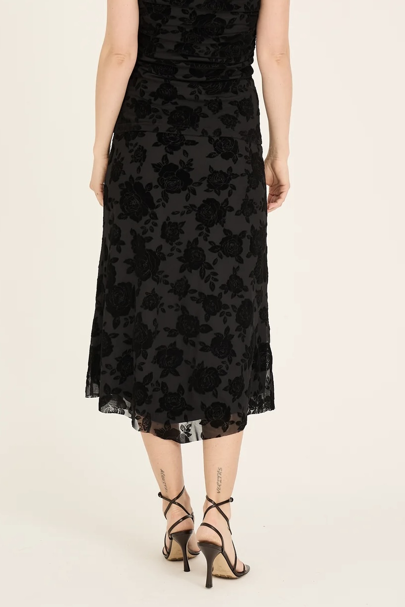 A-View - Claudine Skirt Black - 2