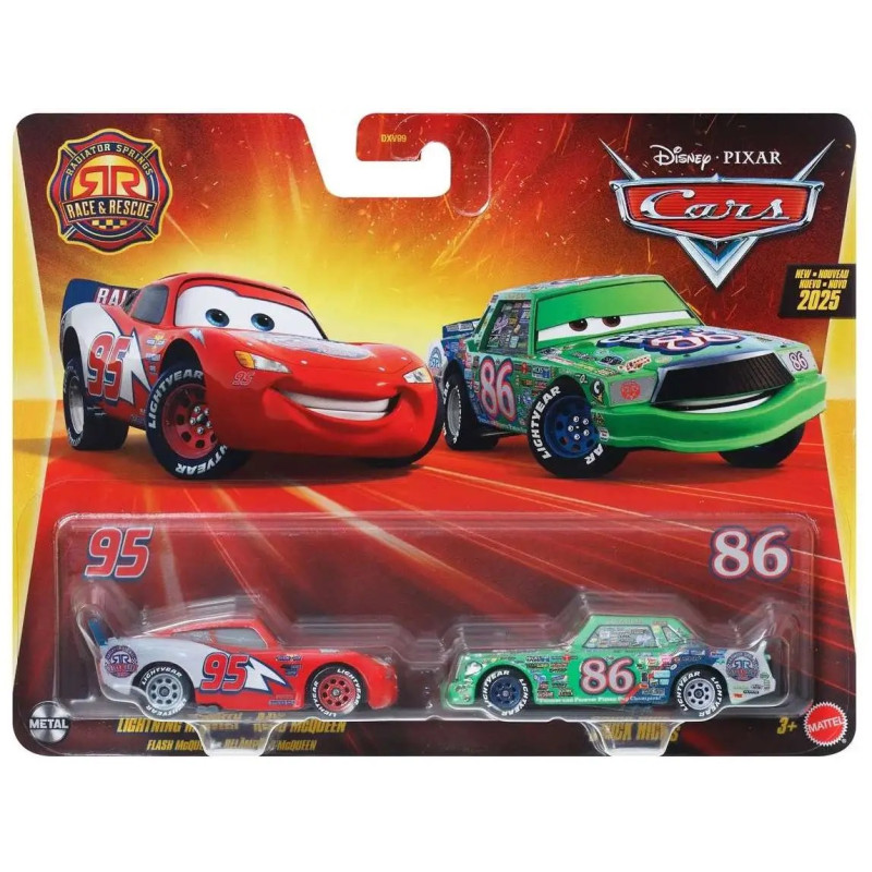 Disney Cars 2-pack Blixten McQueen & Chick Hicks