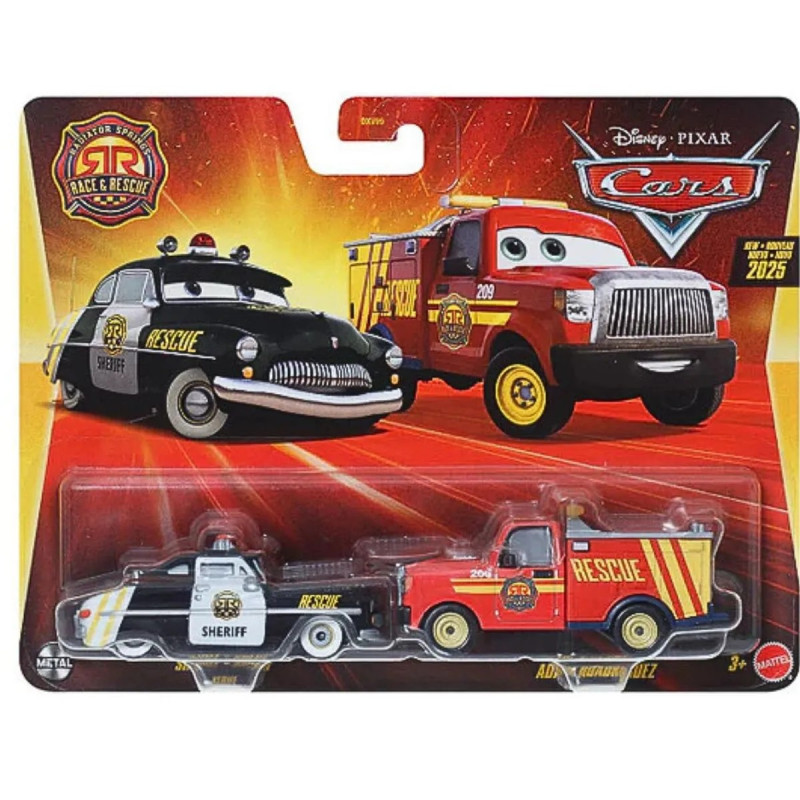 Disney Cars 2-pack Sheriff & Adam Roadriguez