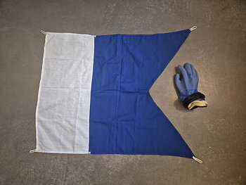 Dykflagga i tyg
