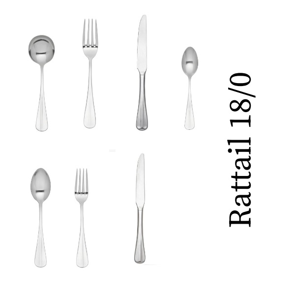 Bestick Rattail 18/0 Rostfritt stål Utopia - 2