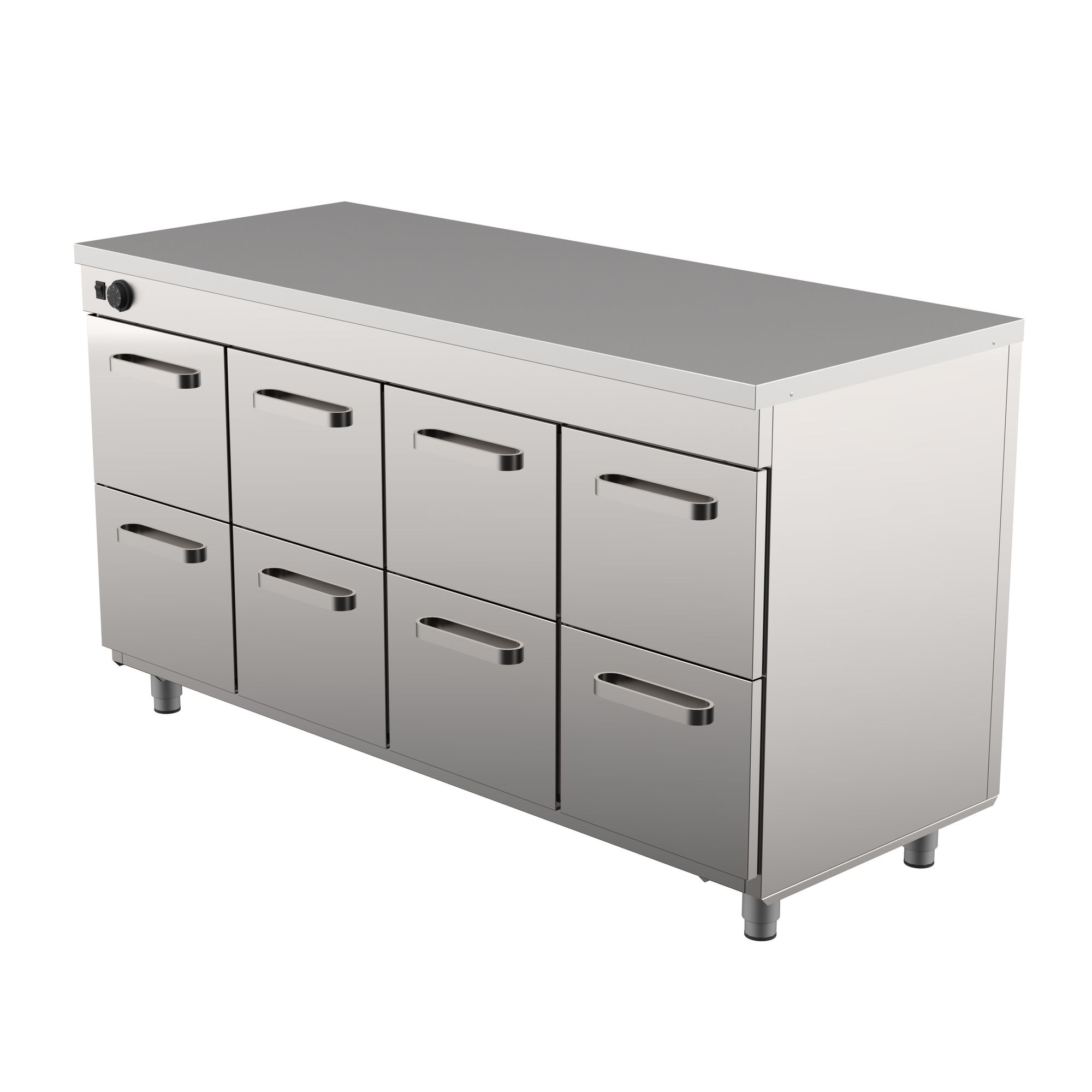Warming cabinet, 8 drawers with frame for GN 1/1 200mm