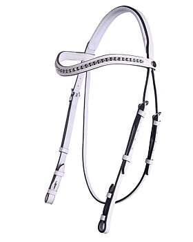 QHP Luxury Show Bridle - White