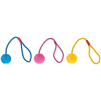 Flamingo Hundleksak Termoplast Rep Boll 7cm Rosa 