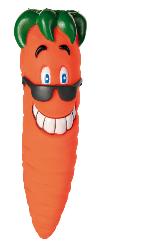 Trixie Hundleksak Vinyl Snack Toy Morot 20cm Orange 