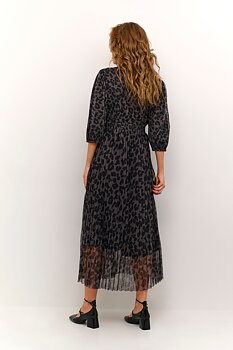 Culture Chancy Dress Grey Leopard