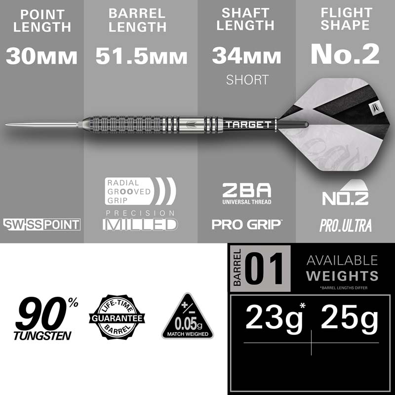 Target Beau Greaves GEN1 Swiss Point 90% 25g - 5