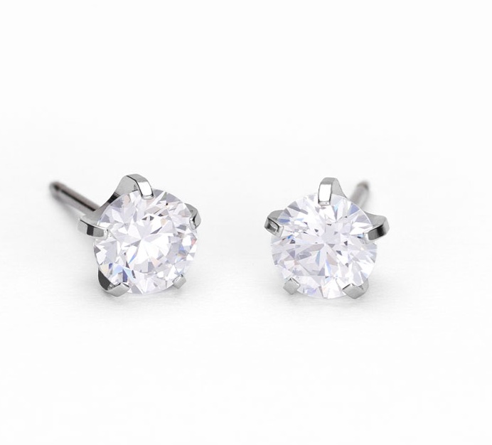 Tiffany Precious 6mm, CZ, titaani