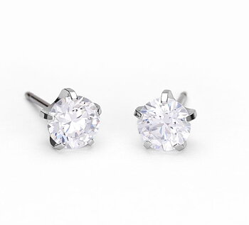 Tiffany Precious 6mm, CZ, titan
