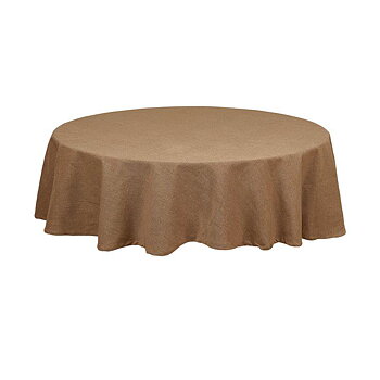 STOR RUND DUK Vide Cognac 160 cm 