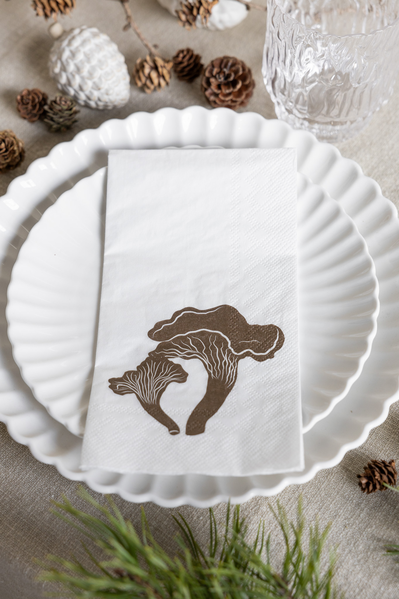 Chanterelle - Chanterelle - Napkin 16-pack - Brown