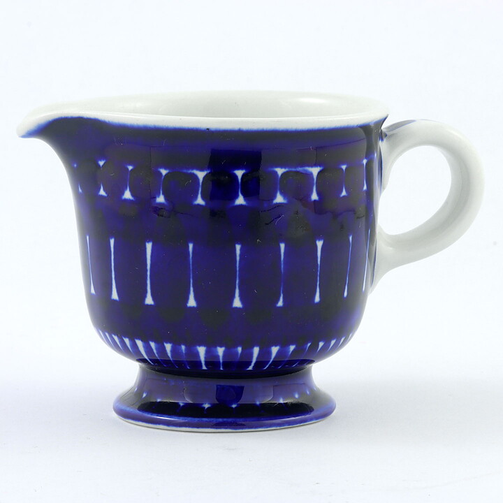 ウラ・プロコッペ  Valenciaシリーズ  青い装飾のクリーマー  11cm  1960年  (2)