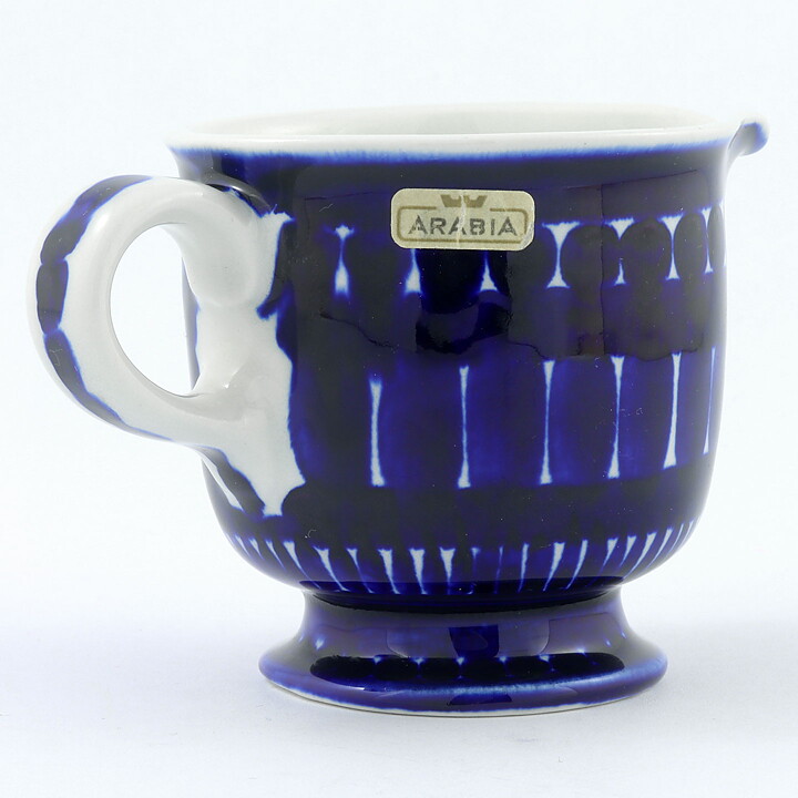 ウラ・プロコッペ  Valenciaシリーズ  青い装飾のクリーマー  11cm  1960年  (2)