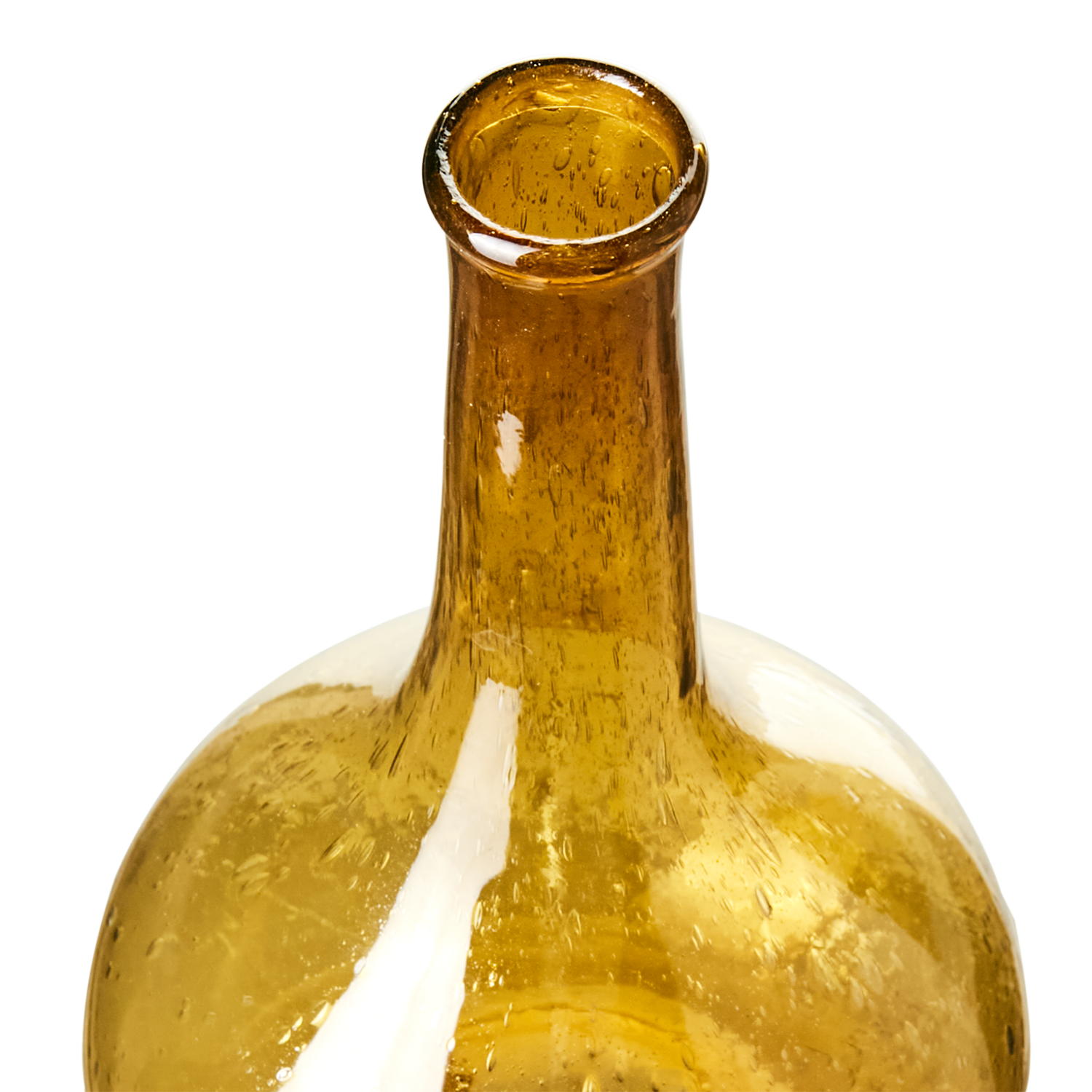 Violetta, bärnstensfärgad munblåst vas från Affari of Sweden