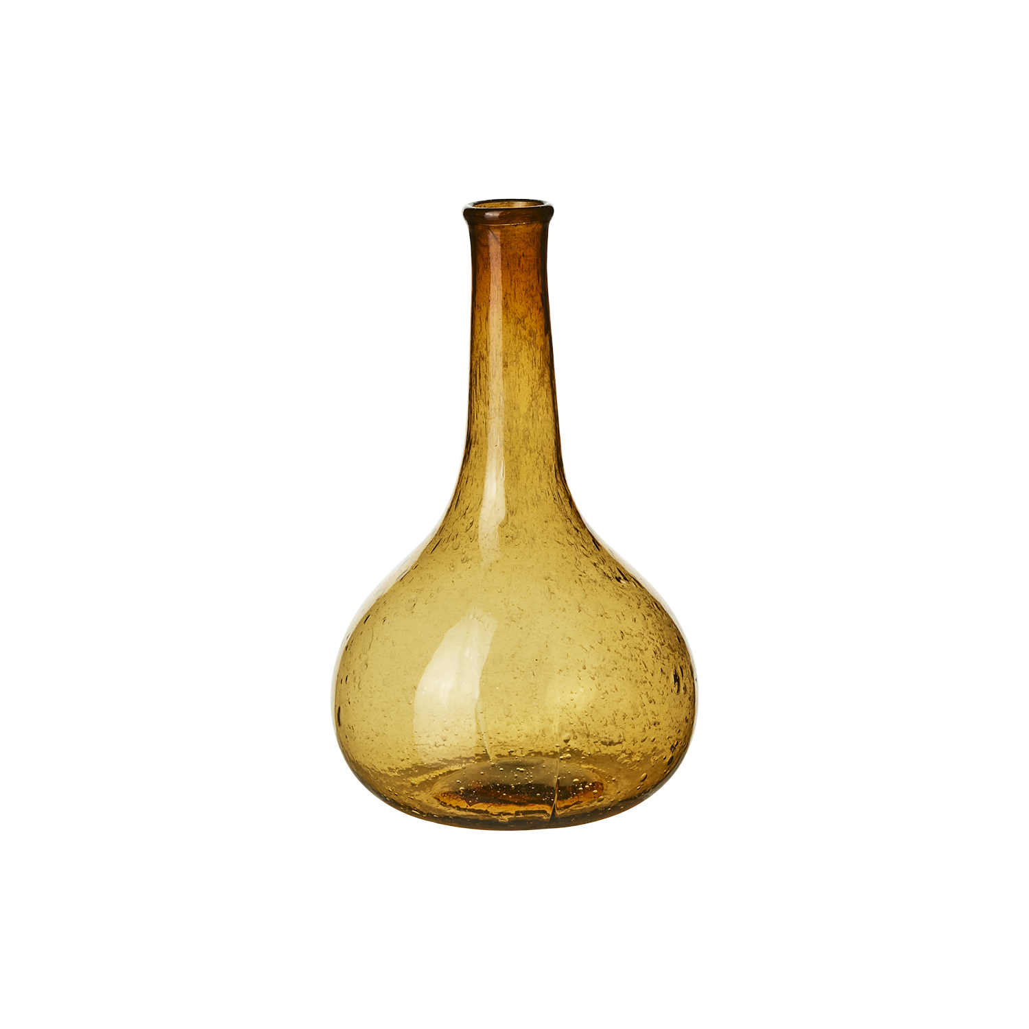 Violetta, bärnstensfärgad munblåst vas från Affari of Sweden