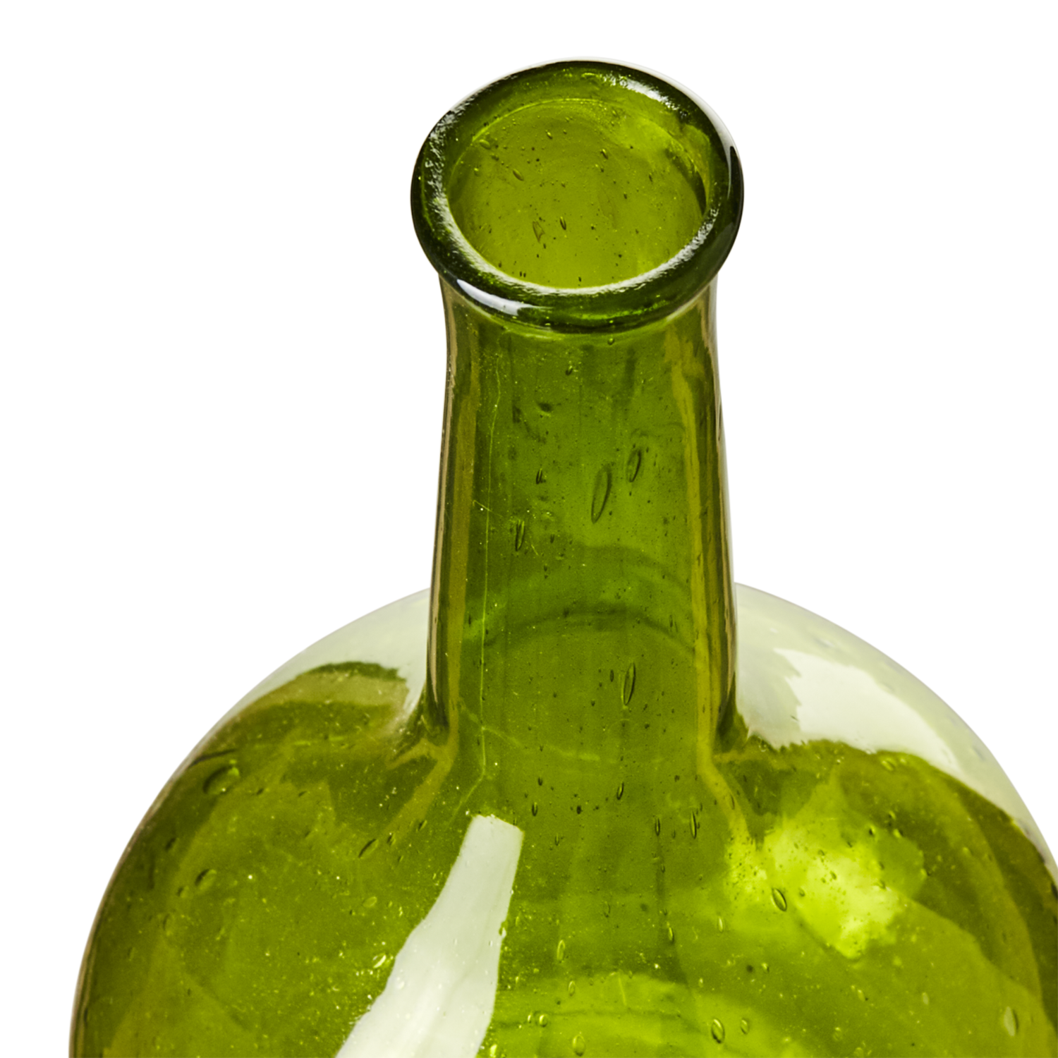 Violetta, grön munblåst vas från Affari of Sweden