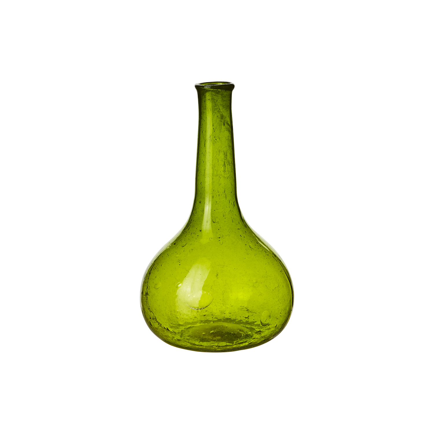Violetta, grön munblåst vas från Affari of Sweden