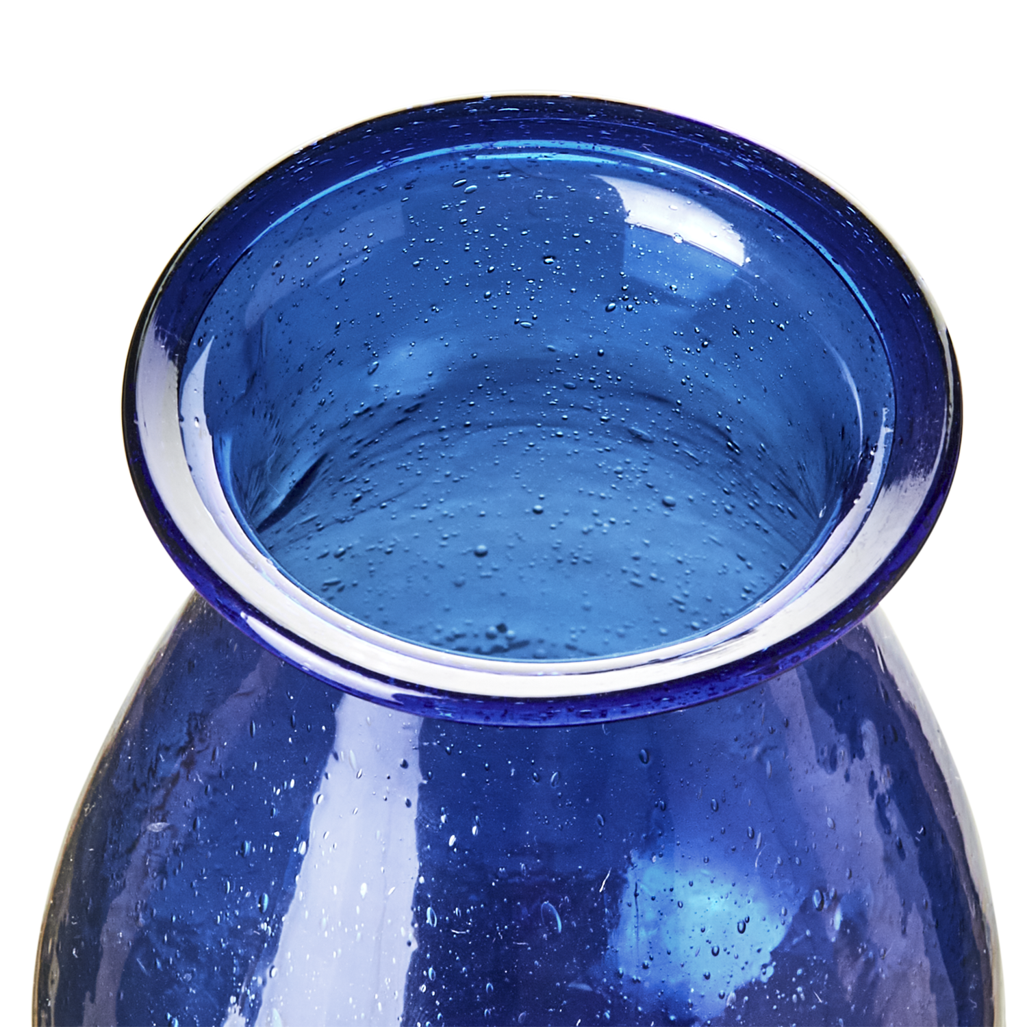 Violetta, blå munblåst vas från Affari of Sweden