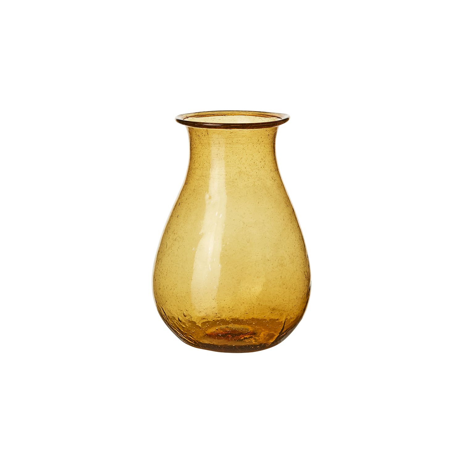 Violetta, bärnstensfärgad munblåst vas från Affari of Sweden