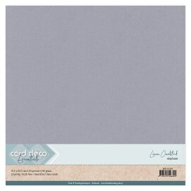 Card Deco Linen - Elephant Grey 10-p