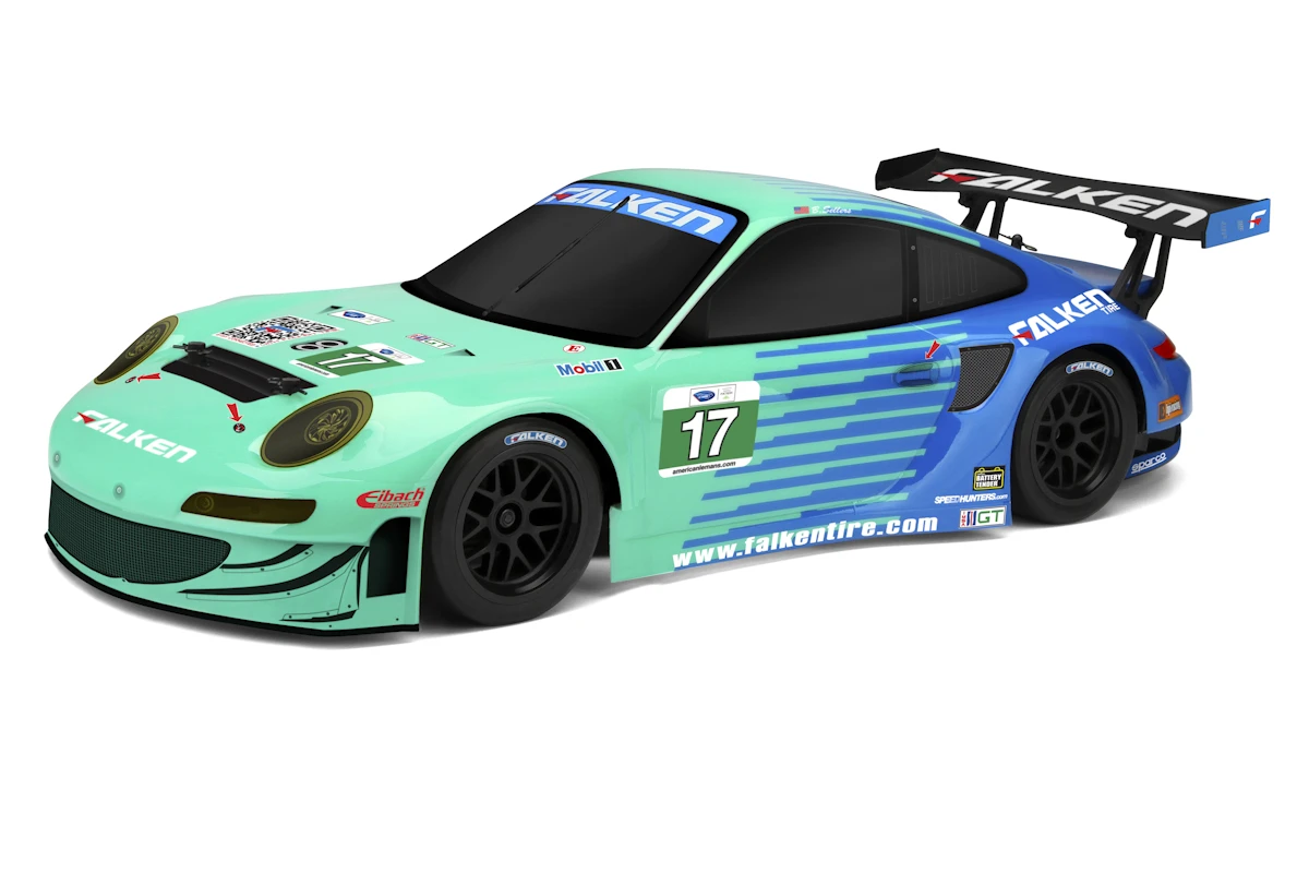 Sport 3 Porsche 911 GT3 RSR Falken Flux, u. batteri/laddare