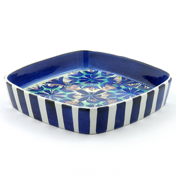 Marianne Johnson (Tenera 1958) Blue/Purple/Green Flower Bowl 17 cm