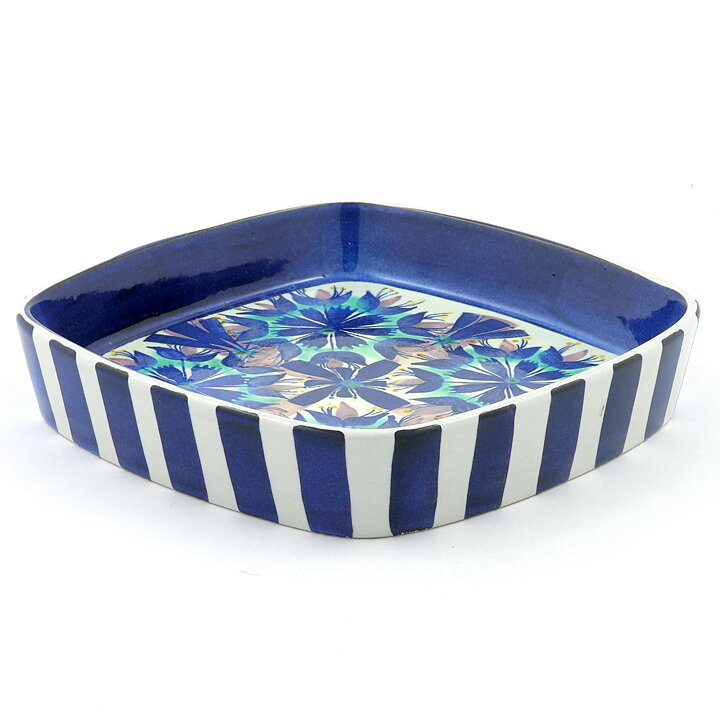 Marianne Johnson (Tenera 1958) Blue/Purple/Green Flower Bowl 17 cm