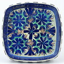 Marianne Johnson (Tenera 1958) Blue/Purple/Green Flower Bowl 17 cm