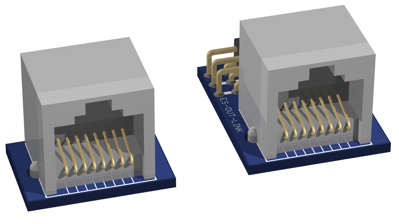 1x Pair ES-Link to RJ45 Adapters - 2