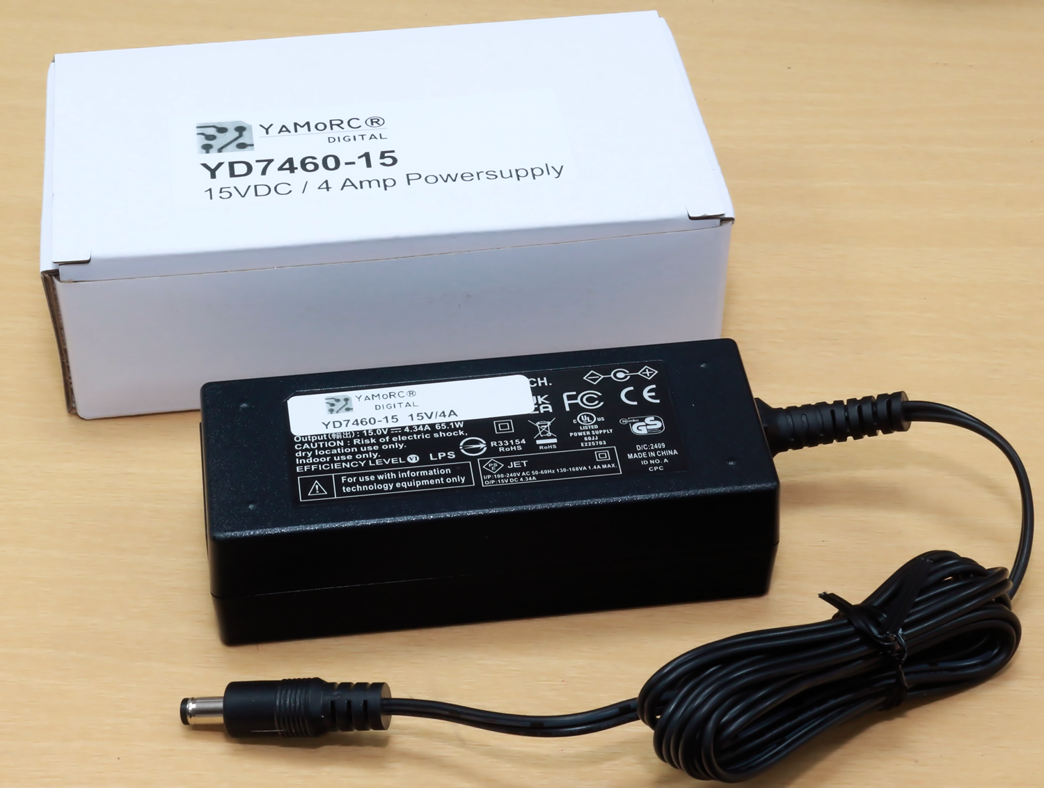 Nätdel YD7460-15, 15V