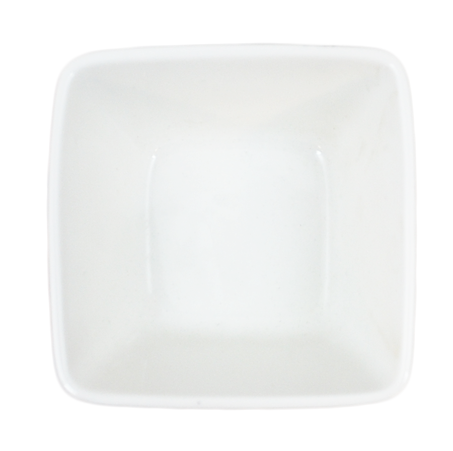 Mini Porcelain Bowl Square - Sloping Small - 8 pack - 3