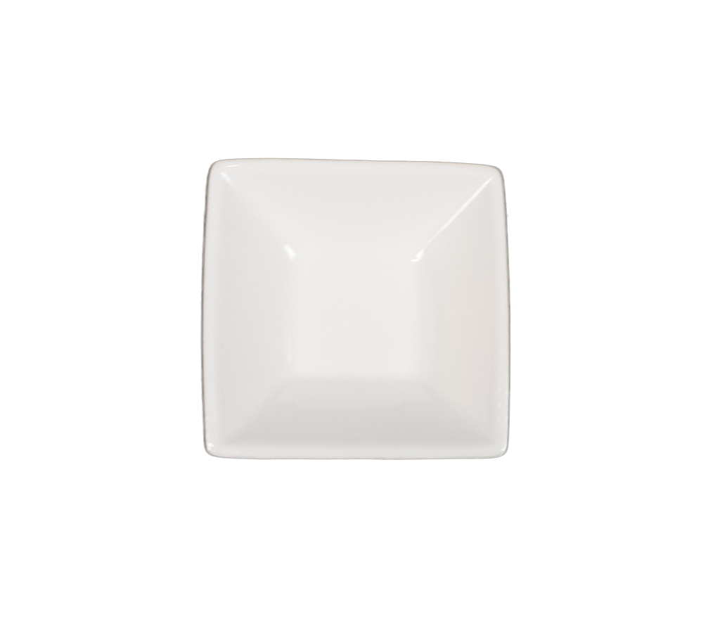 Mini Porslins Skål Dipp Kvadrat Lutande - 10 pack - 3