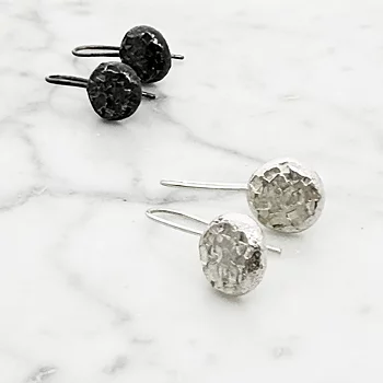 Örhängen MELTED återvunnet silver