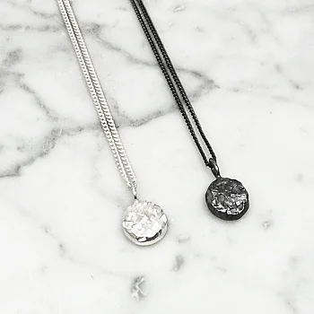 Halsband MELTED återvunnet silver