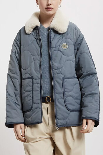 OttodÁme - Short Puffer Jacket With Hood Polvere