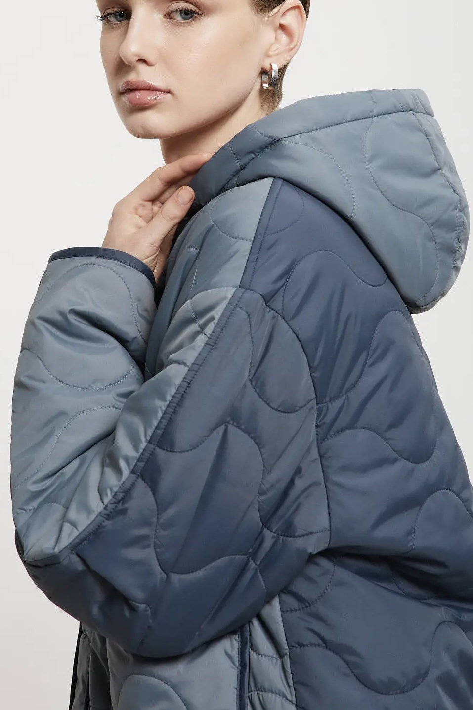 OttodÁme - Short Puffer Jacket With Hood Polvere - 4